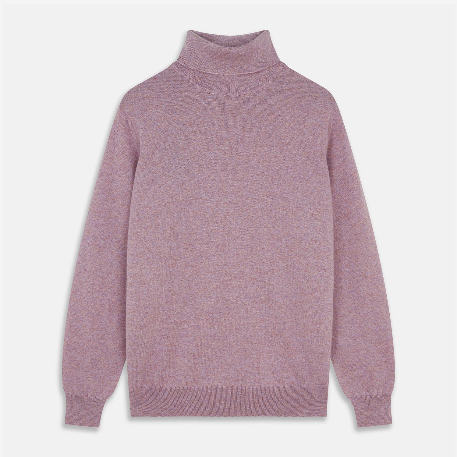 View 1 of product Lilac Heather Aubrey Cashmere Roll Neck Jumper