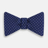 View 1 of product Azzurro and White Spot Silk Bow Tie