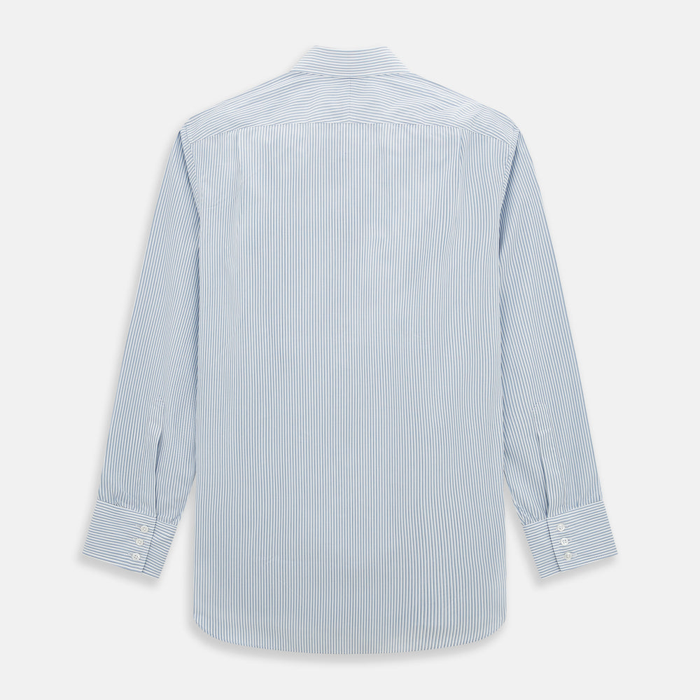 Sky Blue Shadow Pinstripe Mayfair Shirt