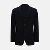 NAVY KNITTED CAMBRIDGE BLAZER