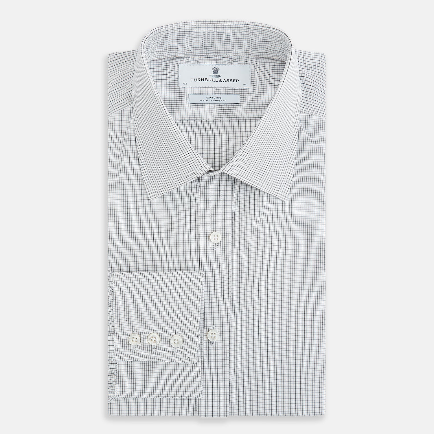 View 5 of product Midnight Blue Grid Check Mayfair Shirt