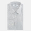 Midnight Blue Grid Check Mayfair Shirt