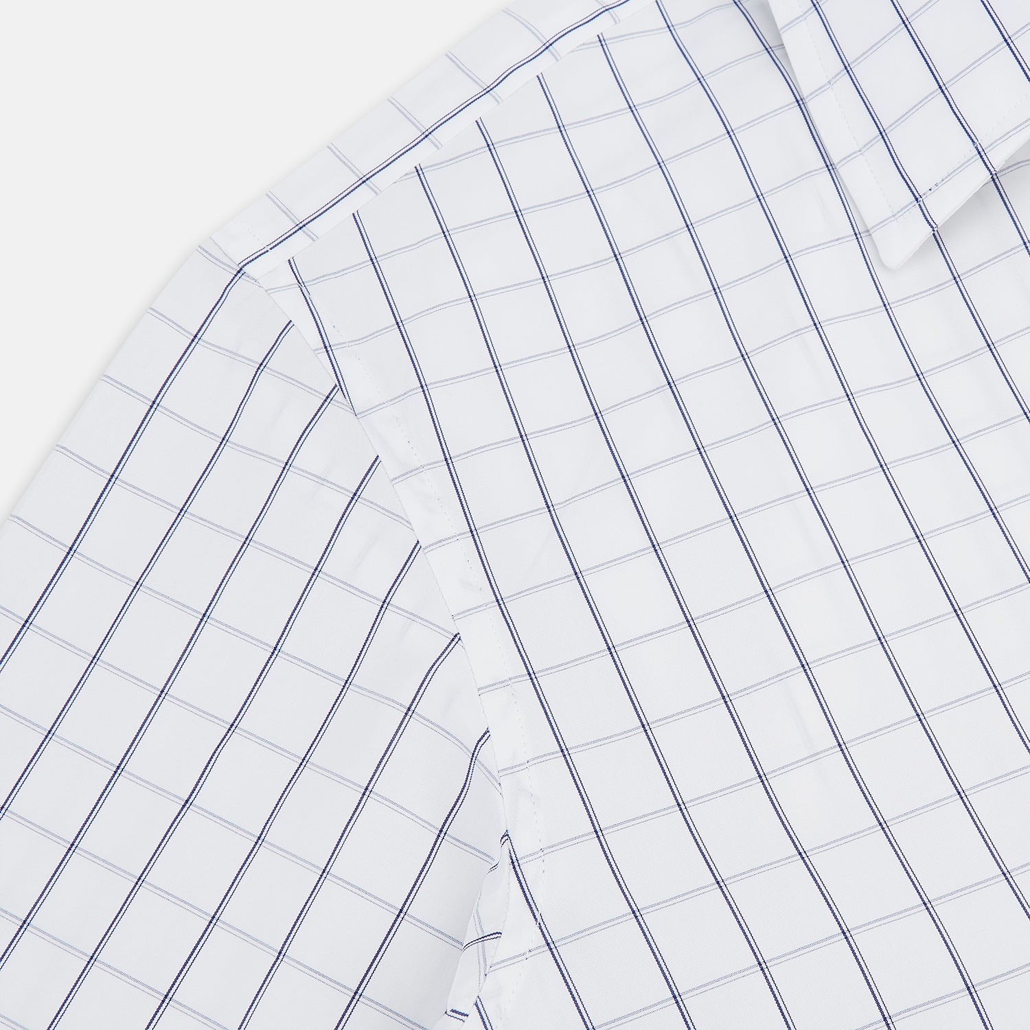 View 6 of product Dark Navy Double-Line Checked Westminster Shirt