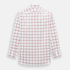 View 3 of product Dark Red Grid Check Mayfair Shirt
