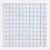 View 1 of product Hand Rolled Blue Grid Check Handkerchief