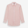View 1 of product Pink Linen Shirt with T&A Collar and 3-Button Cuffs