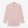 Pink Linen Shirt with T&A Collar and 3-Button Cuffs