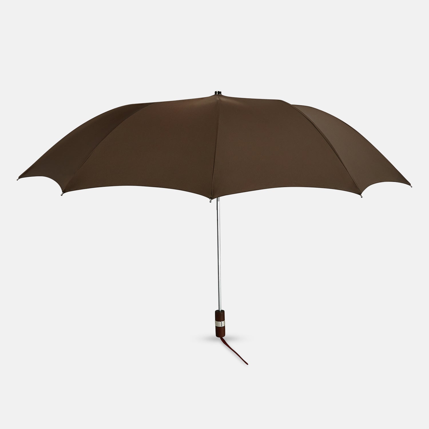 View 1 of product Brown Telescopic Umbrella with Brown Maple  Handle
