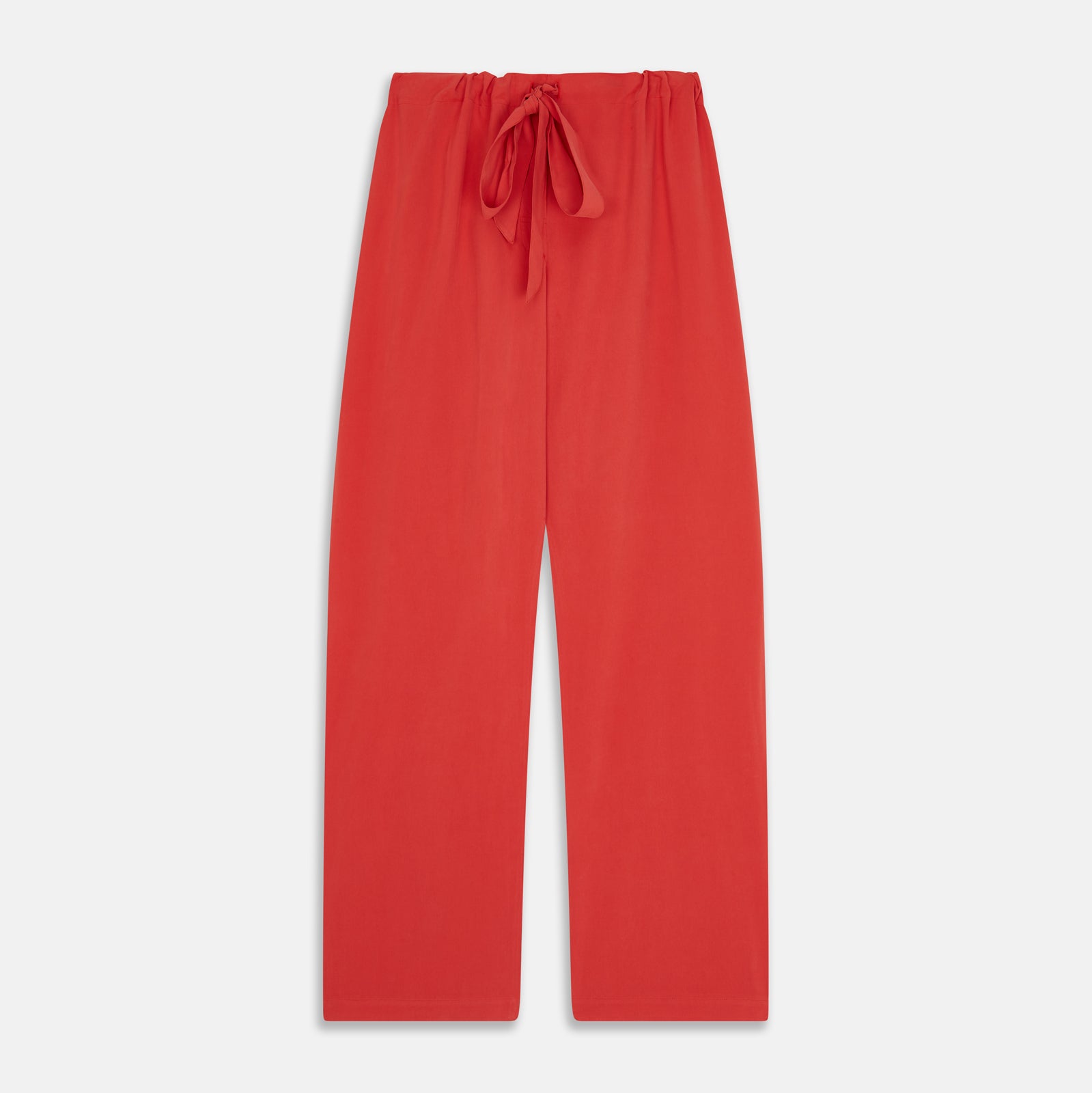 View 6 of product Women's Coral Pink Silk Thelma Pyjama Set