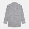 View 5 of product Grey Gingham Check Cotton Melange Regular Fit Mayfair Shirt