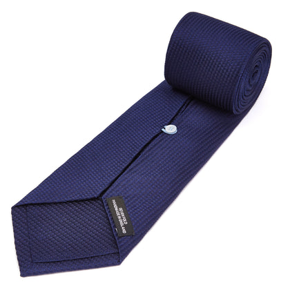 Seven-Fold Navy Lace Silk Tie Image 3