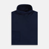 Navy Fine Merino High Neck Jumper