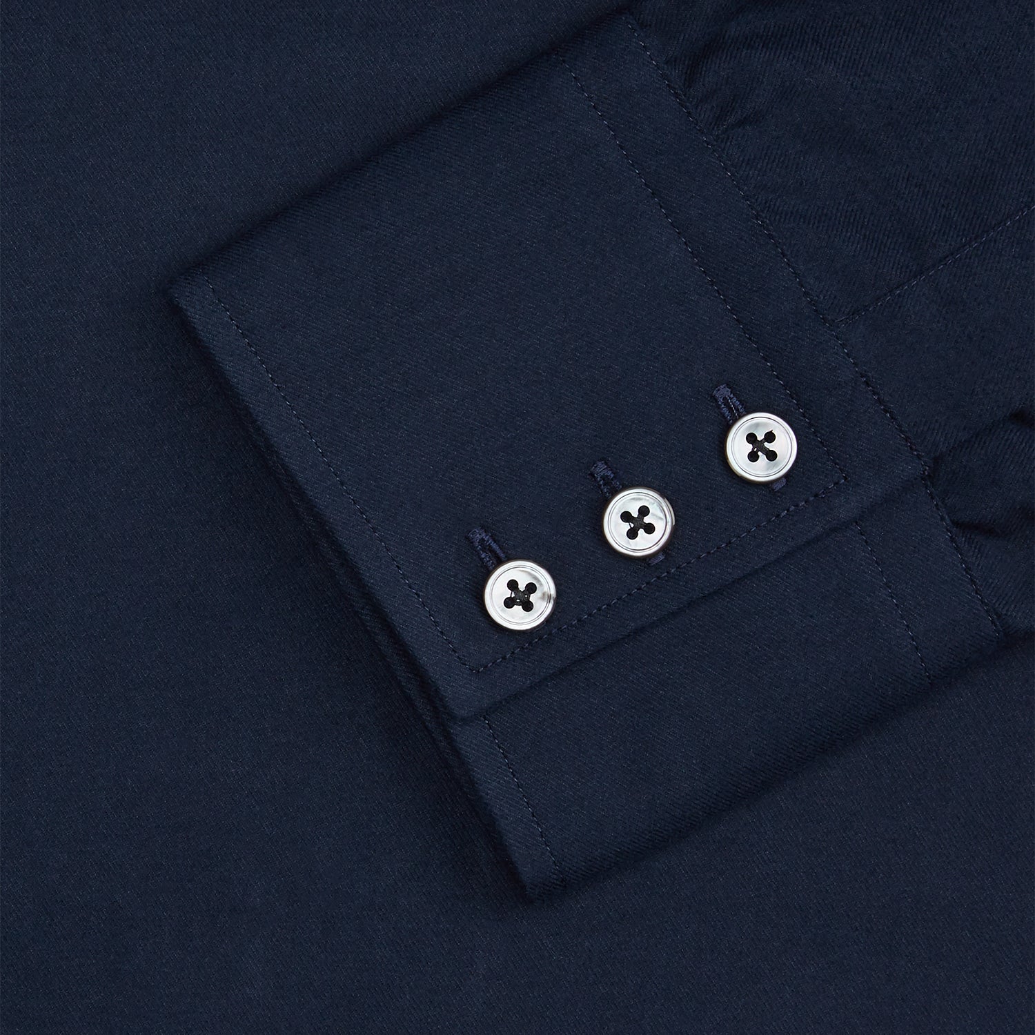 View 2 of product Navy Cotton Regular Fit Mayfair Shirt