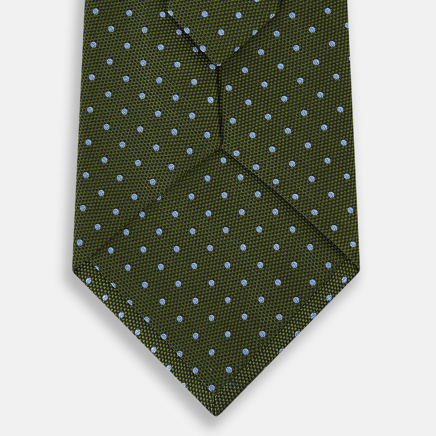 View 8 of product Green and Blue Micro Dot Silk Tie