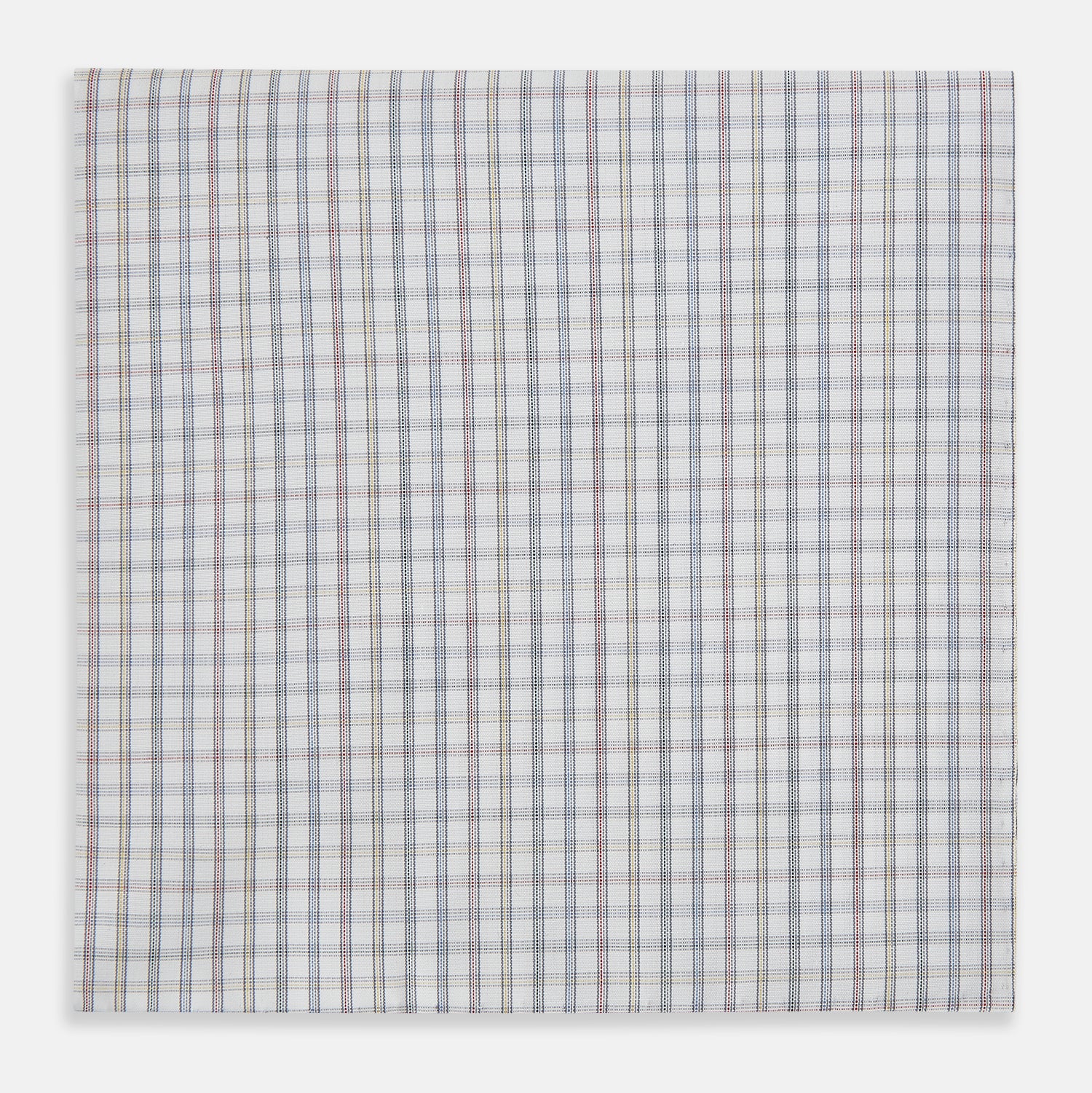 View 1 of product Sky Blue Multi Graph Check Hand-Rolled Handkerchief