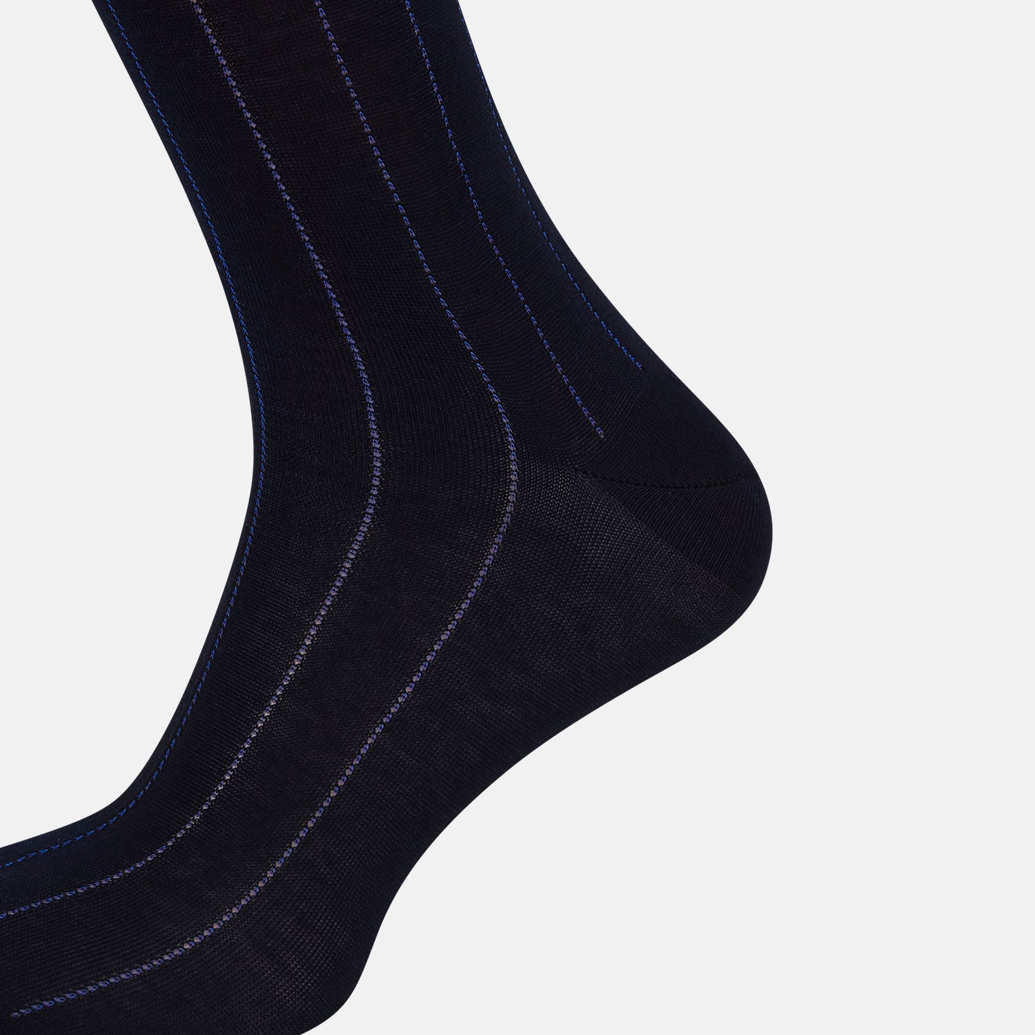 View 4 of product Azzurro Dash Striped Mid-Length Socks