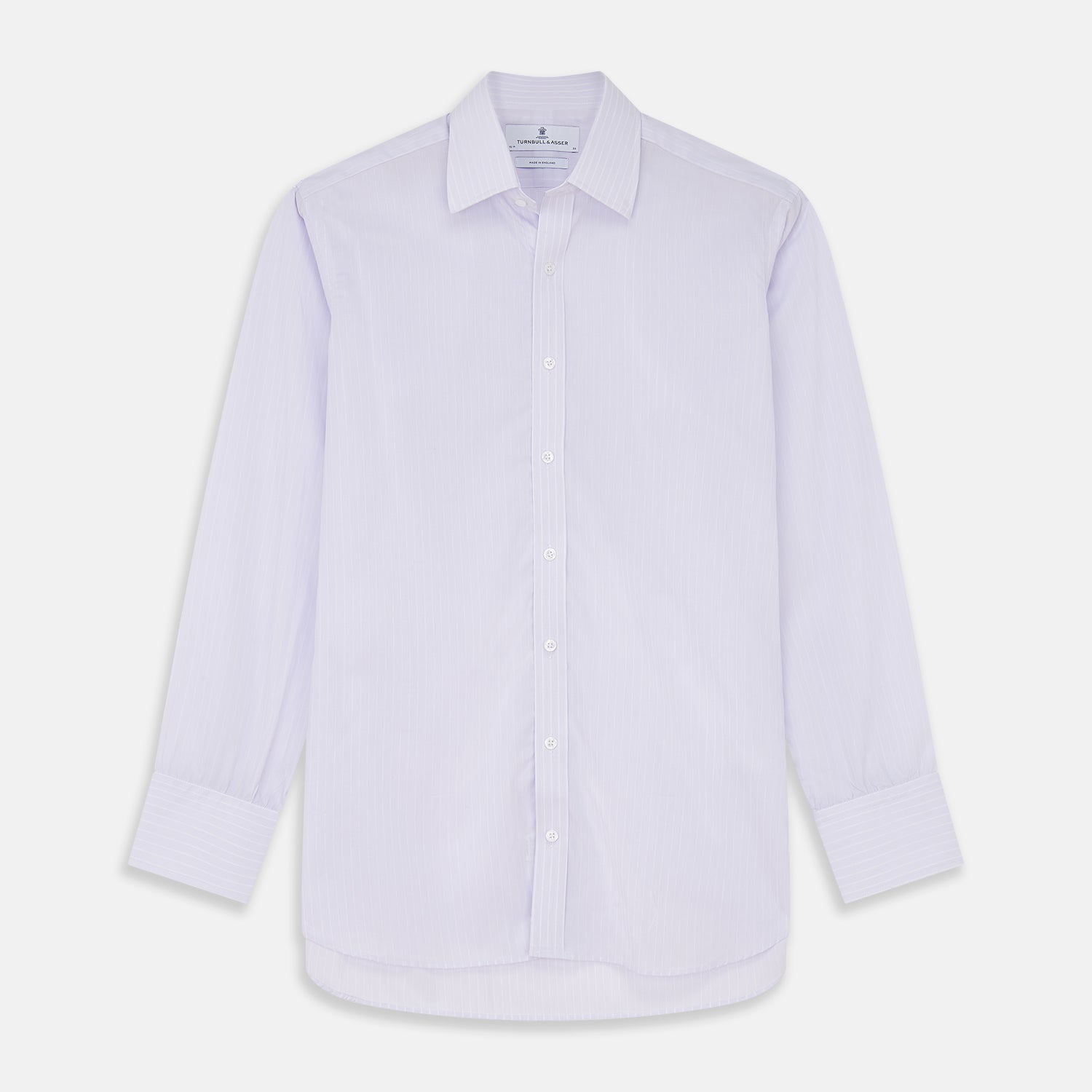View 1 of product Soft Lilac Stripe Cotton Regular Fit Mayfair Shirt