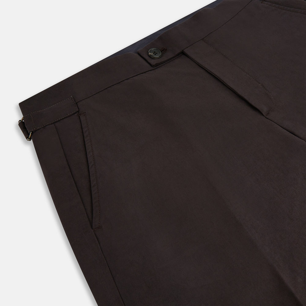 Brown Linen Henry Trousers