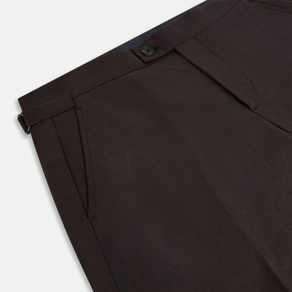 Brown Linen Henry Trousers Image 9