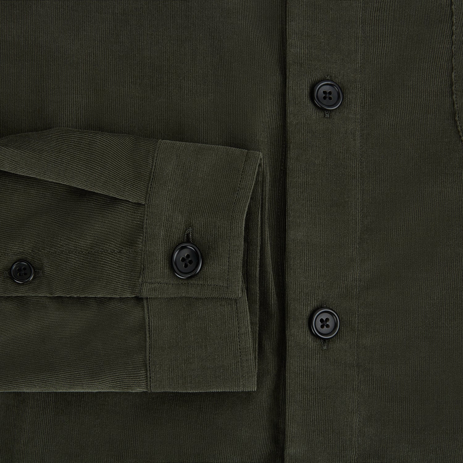 View 4 of product Olive Corduroy Hampstead Overshirt