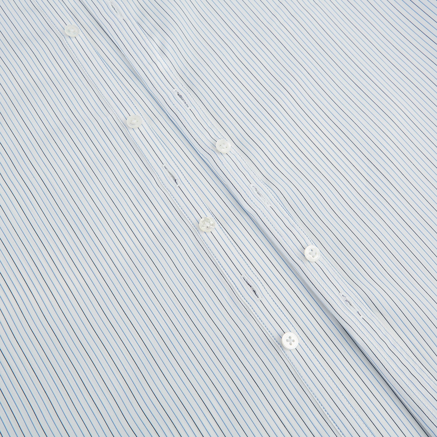 View 7 of product Pale Blue and Navy Pinstripe Westminster Shirt