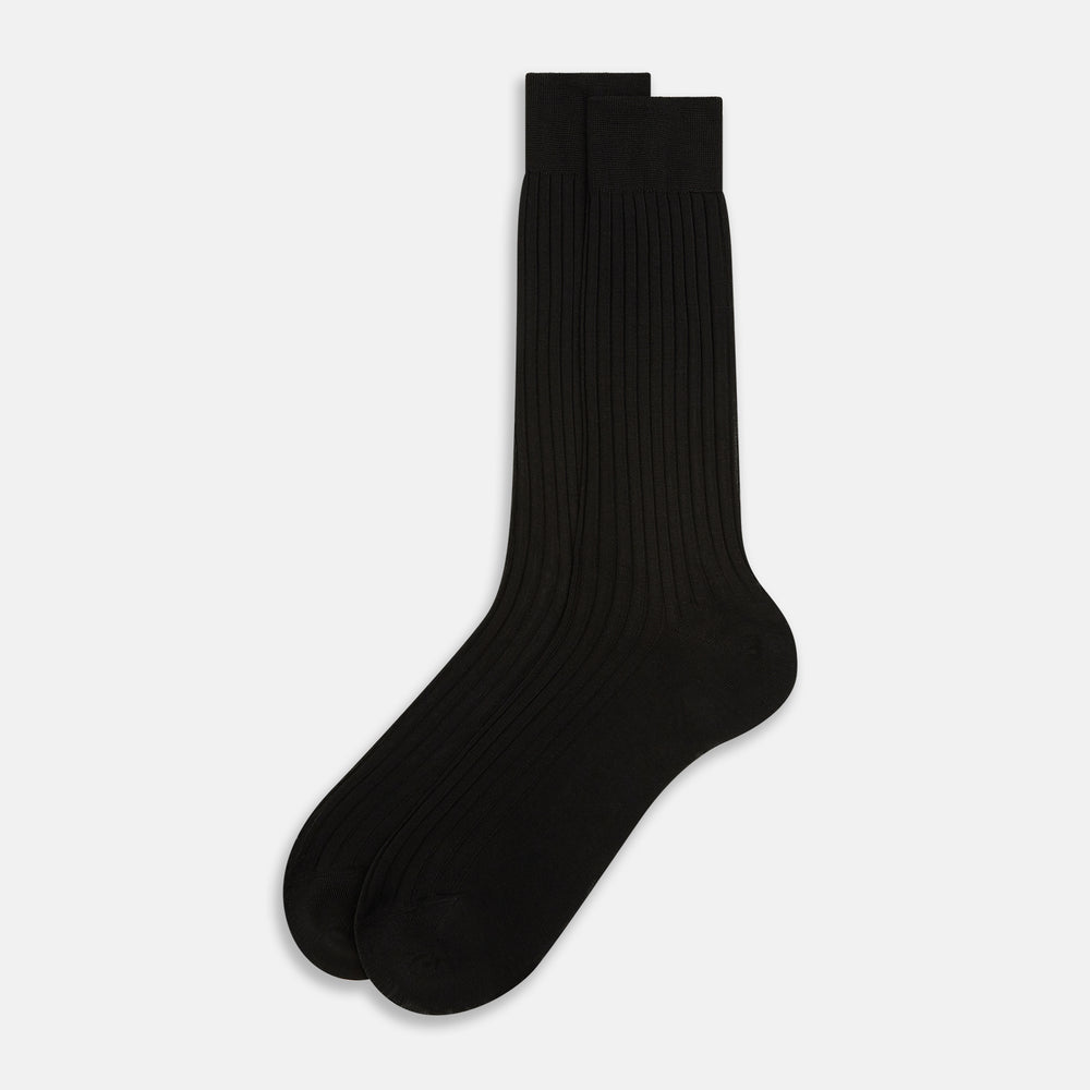 Dark Chocolate Mid-Length Socks