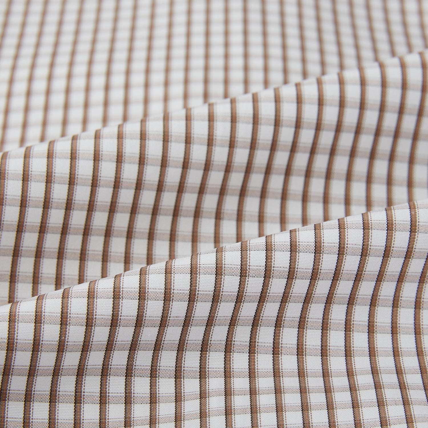 View 6 of product Coffee Micro Shadow Check Mayfair Shirt