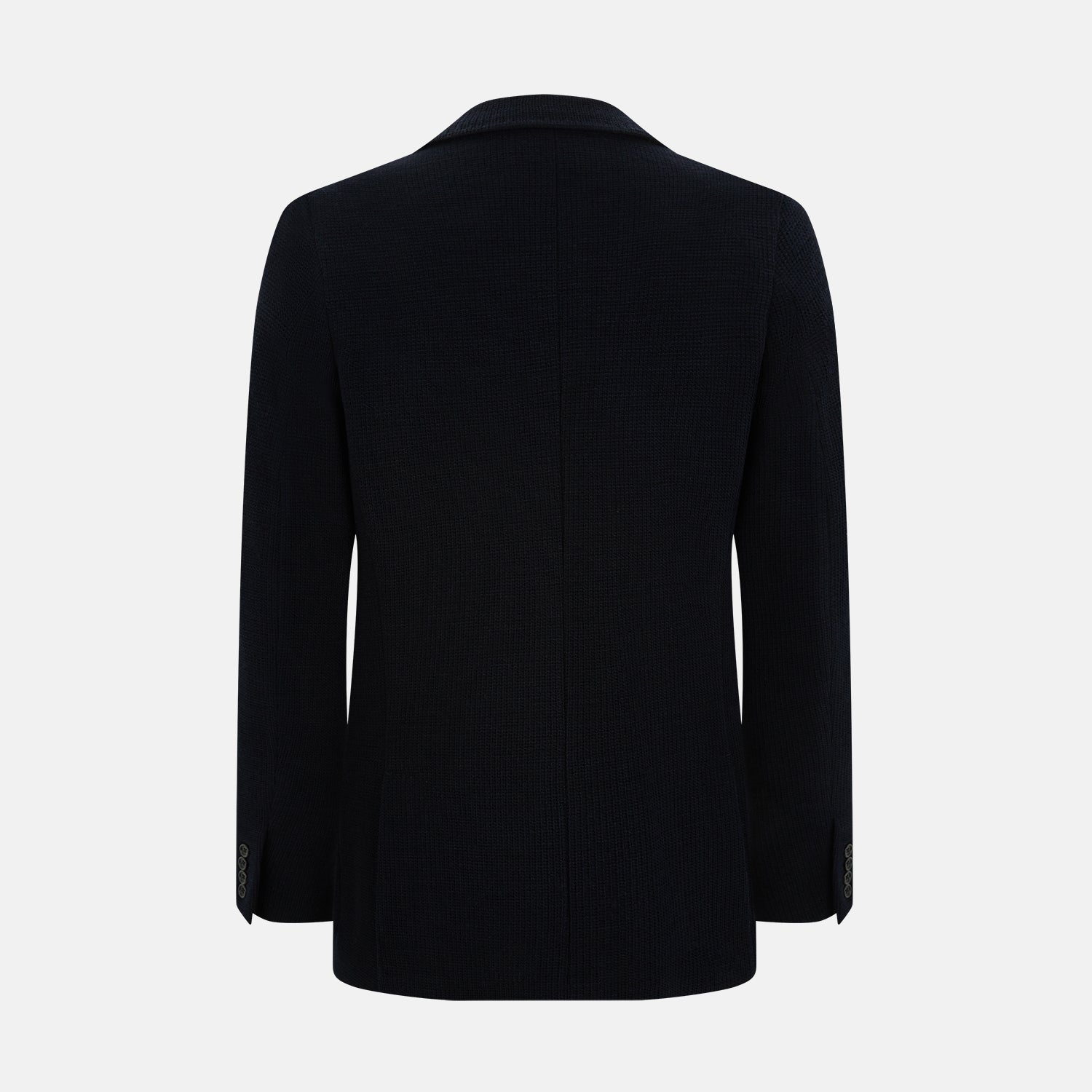 NAVY KNITTED CAMBRIDGE BLAZER