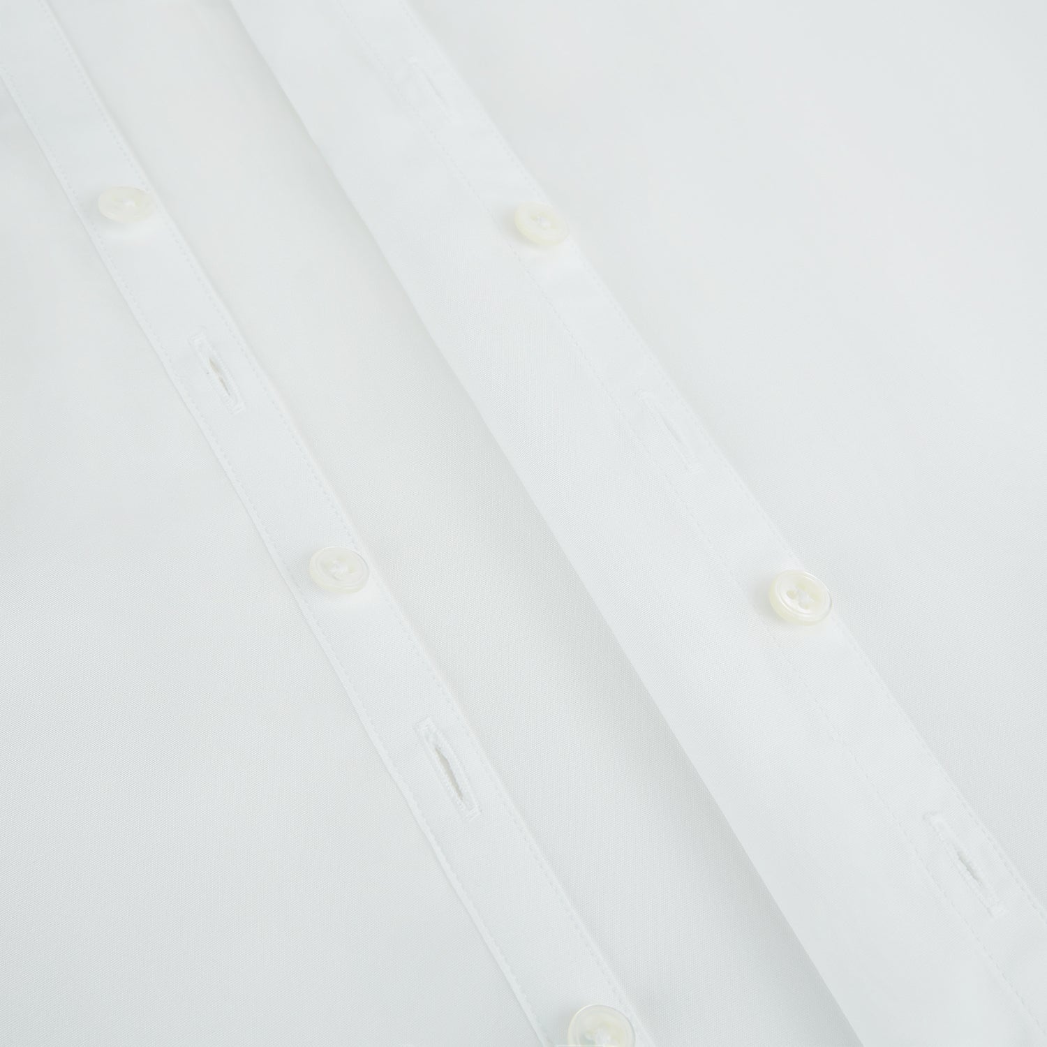 View 7 of product PLAIN WHITE WESTMINSTER SHIRT WITH TURNBULL COLLAR AND 3- BUTTON CUFFS