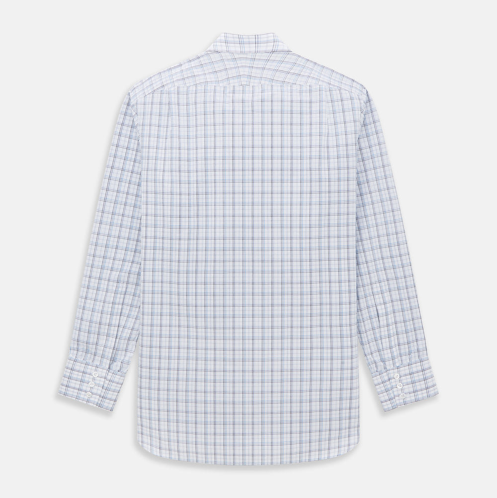 Purple and Blue Multi Check Mayfair Shirt