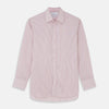 View 1 of product Burgundy Stripe West Indian Sea Island Cotton Regular Fit Mayfair Shirt