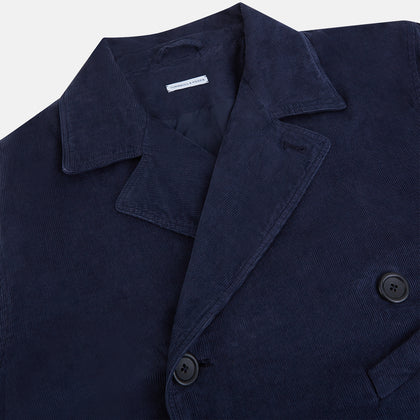 Light Navy Kingston Corduroy Caban Jacket