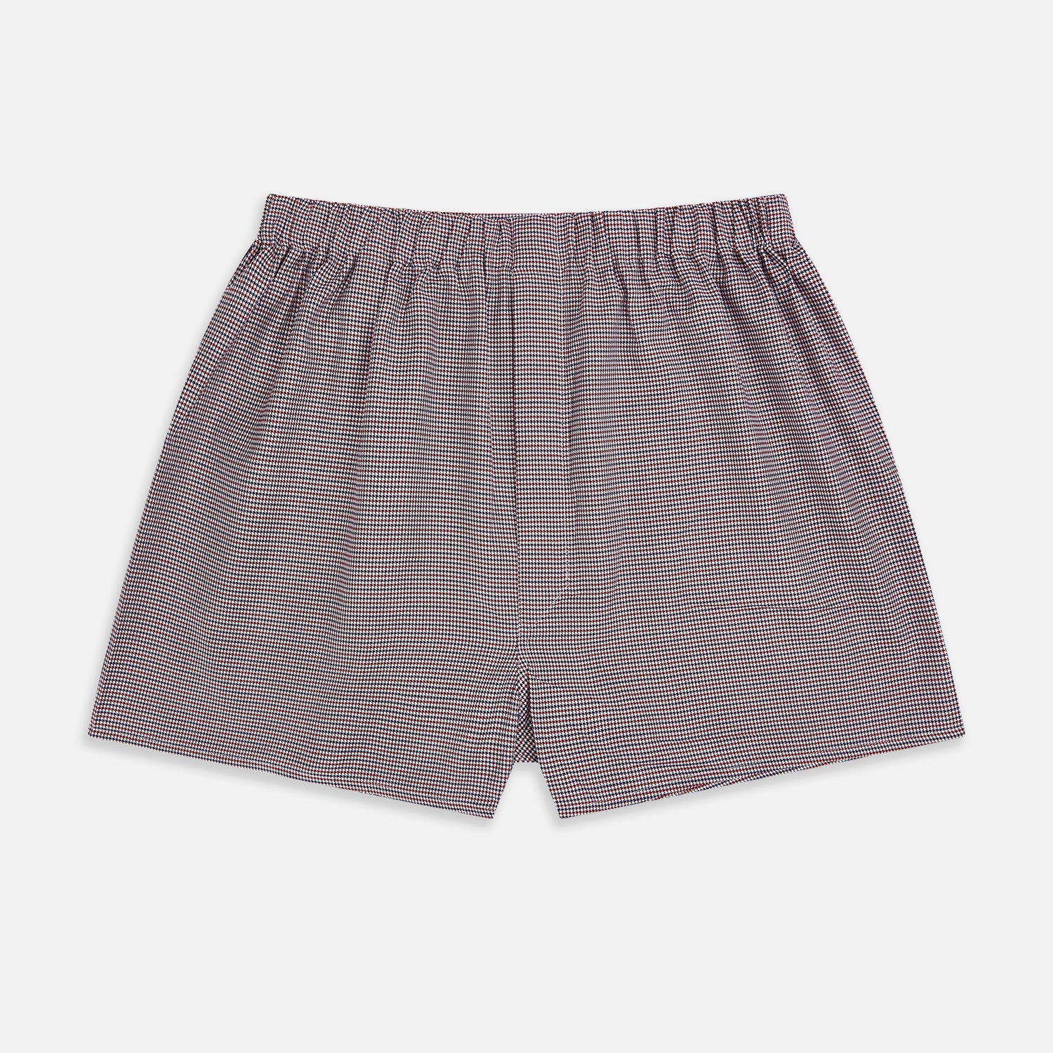 View 1 of product Burgundy Houndstooth Godfrey Boxer Shorts