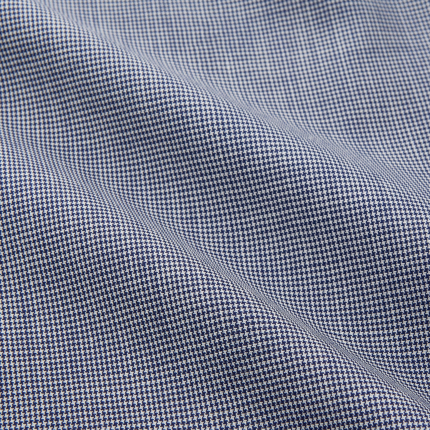 View 3 of product Navy Houndstooth Wool Tailored Fit Shelton Shirt