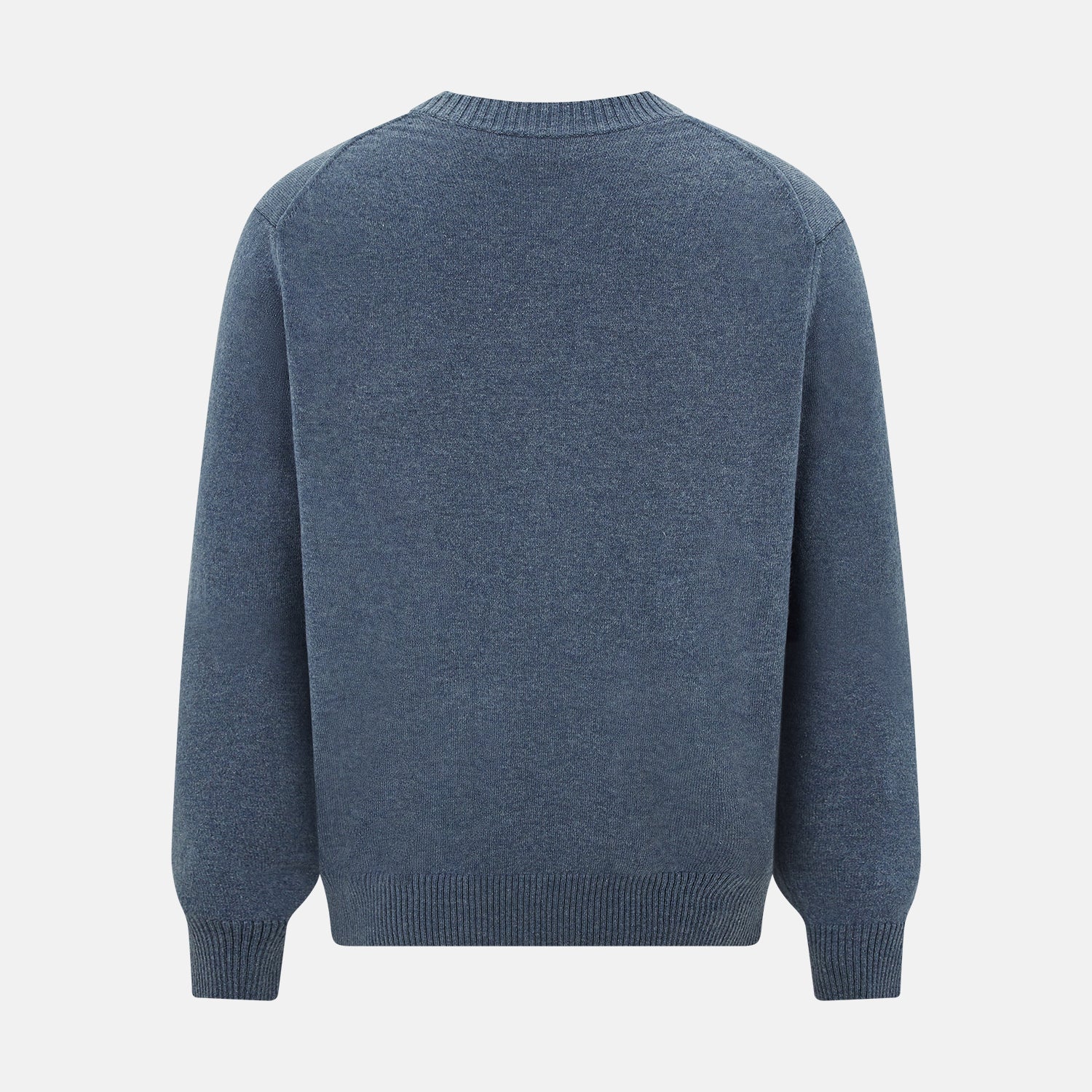 View 3 of product Blue Melange Cashmere Cardigan