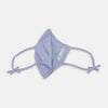 View 5 of product Blue Fine Check Zephyr Cotton Commuter Mask With 3 Viroformula™ Filters