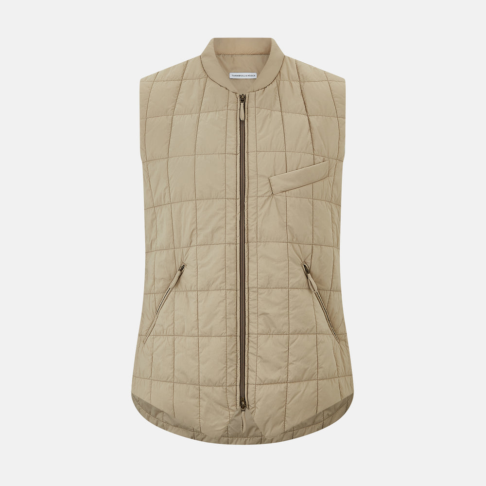 Sand Quilted Gilet