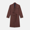 View 1 of product Claret and Green Multi Stripe Silk and Linen Blend Pierce Gown