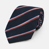 View 1 of product Red And Blue Stripe Silk Blend Tie