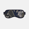View 1 of product Navy Bloomsbury Jacquard Cashmere Lined Sleep Mask and Bag
