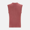 View 3 of product Antique Pink Fine Merino V-Neck Vest