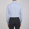 View 6 of product Light Blue Bengal Stripe Shirt with T&A Collar and Double Cuffs
