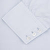 Two-Fold 120 Light Blue Shirt with T&A Collar and 3-Button Cuffs