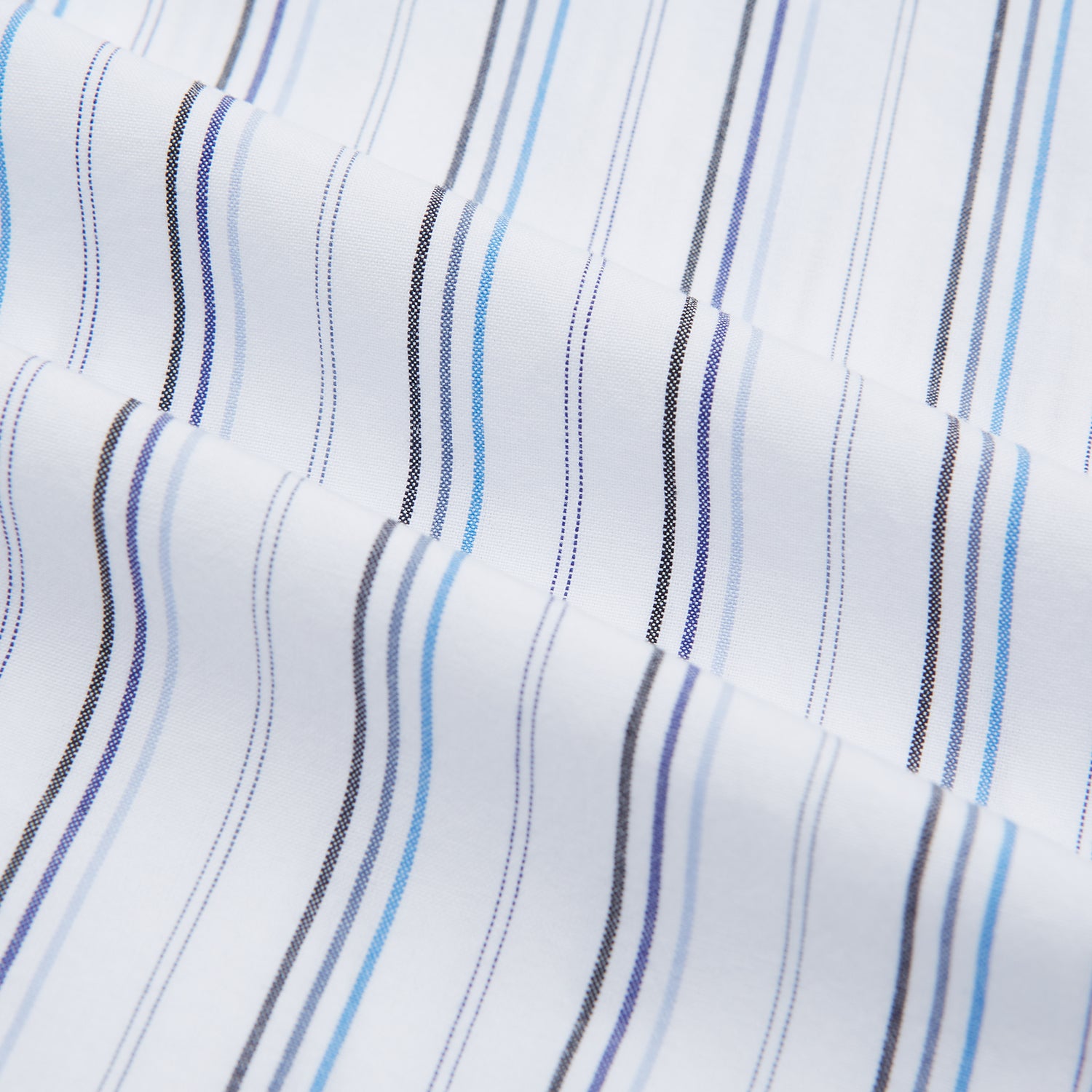 View 5 of product Blue Fine Multi Pinstripe Mayfair Shirt