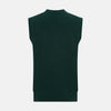 View 3 of product Forest Green Cashmere Sleeveless Cardigan