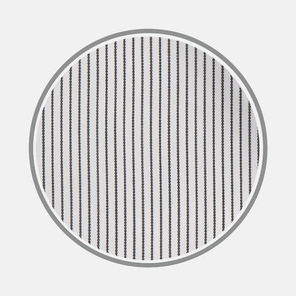 Black Hairline Stripe Cotton Fabric Image 1