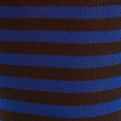 Blue Striped Cotton Blend Socks Image 1