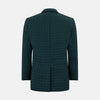 View 3 of product Fulham Forest Green Single-Breasted Quilted Blazer