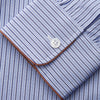 View 3 of product Blue and Navy Halo Stripe Cotton Sussex Nightshirt