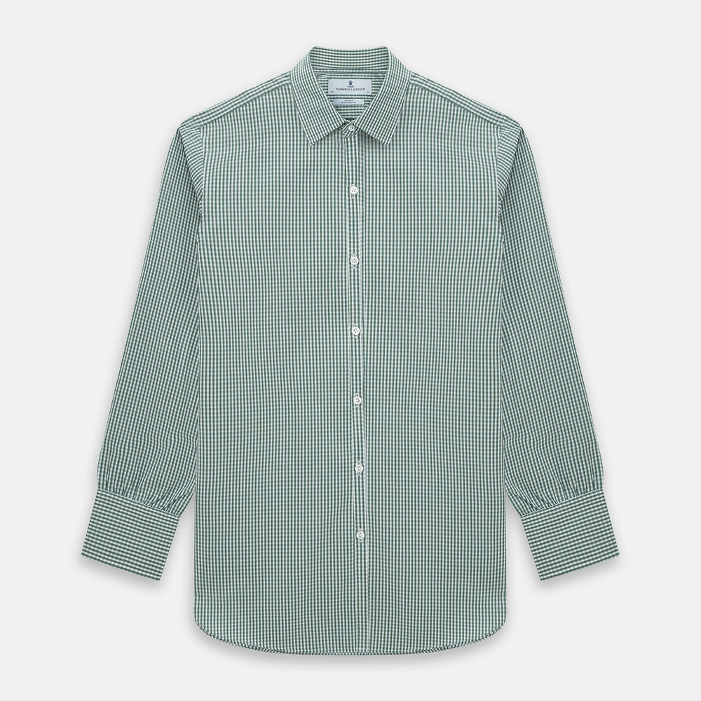 MELON GREEN MICRO SHADOW CHECK WESTMINSTER SHIRT